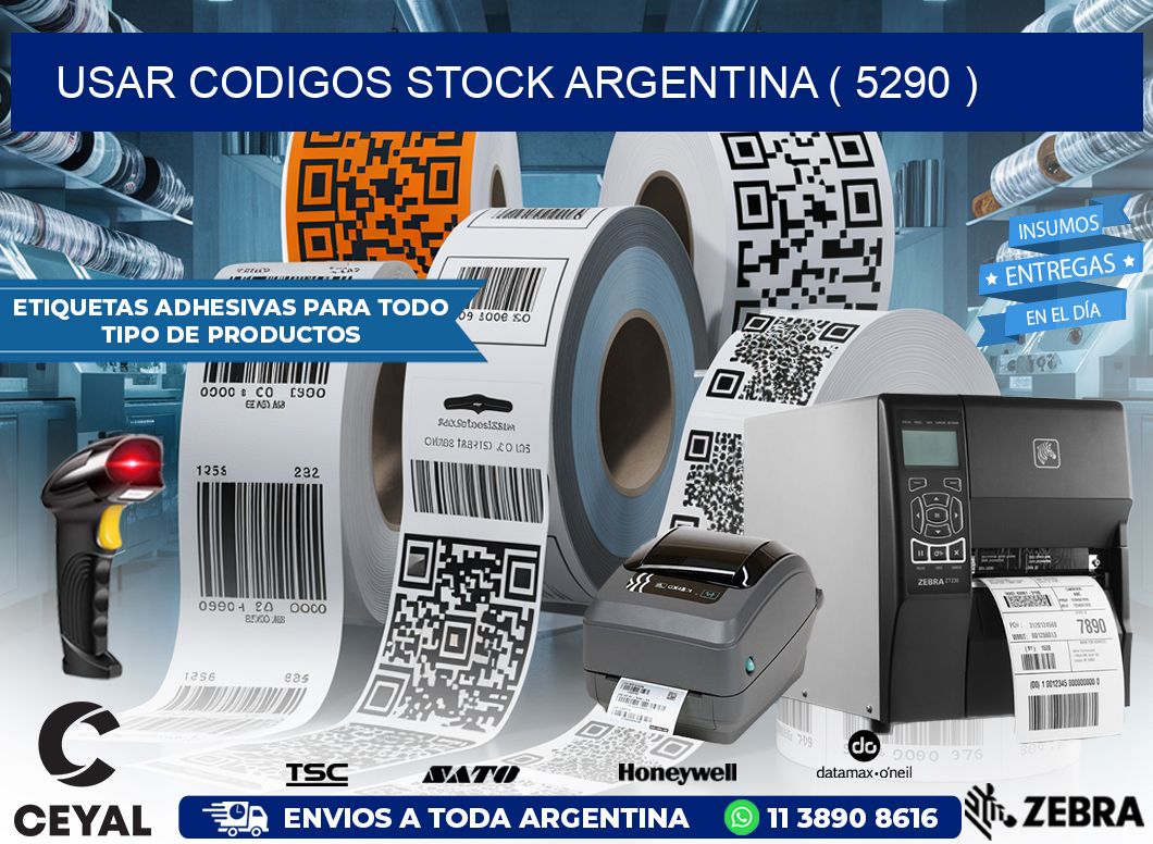 USAR CODIGOS STOCK ARGENTINA ( 5290 )