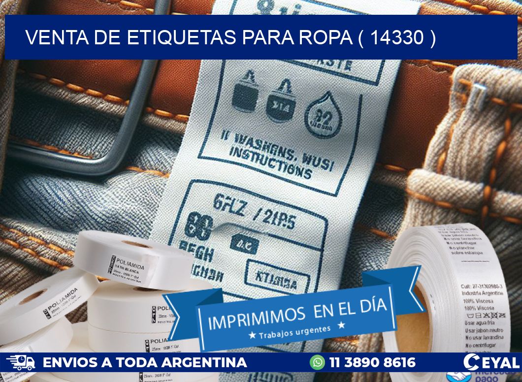 VENTA DE ETIQUETAS PARA ROPA ( 14330 )