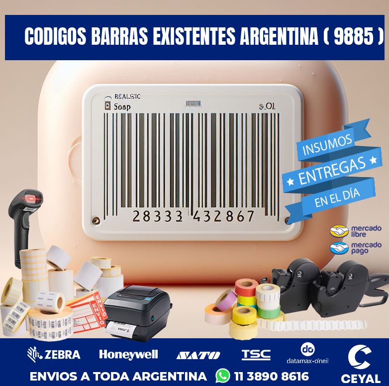 codigos barras existentes argentina ( 9885 )