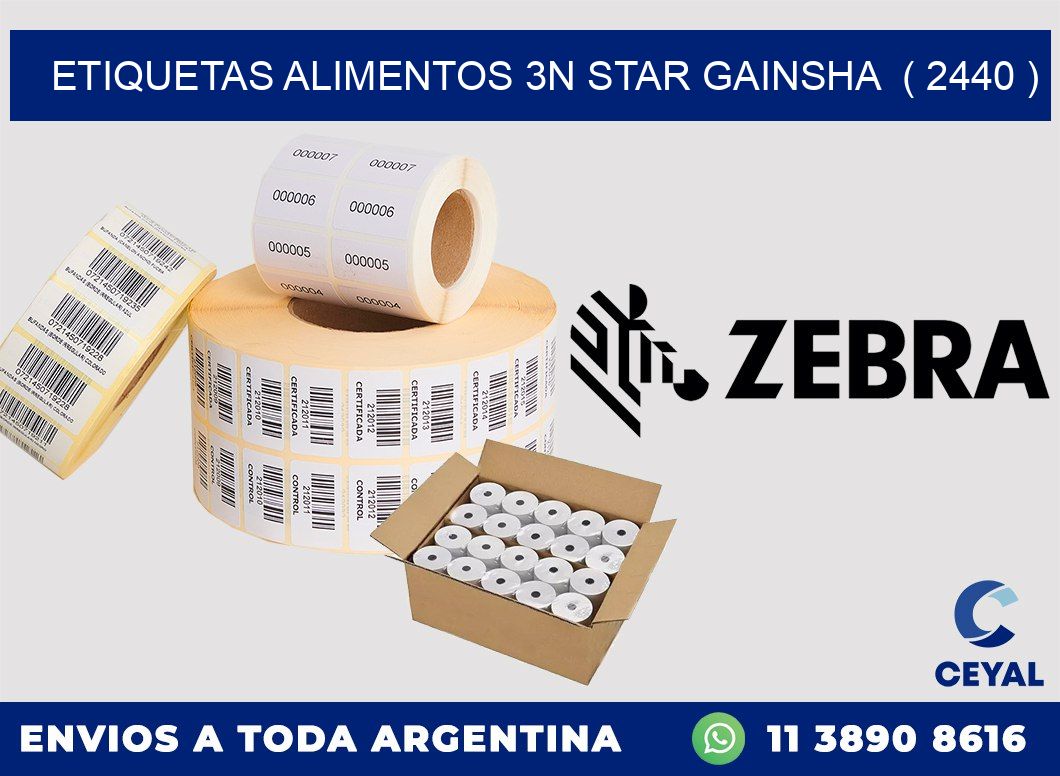 etiquetas alimentos 3n star gainsha  ( 2440 )