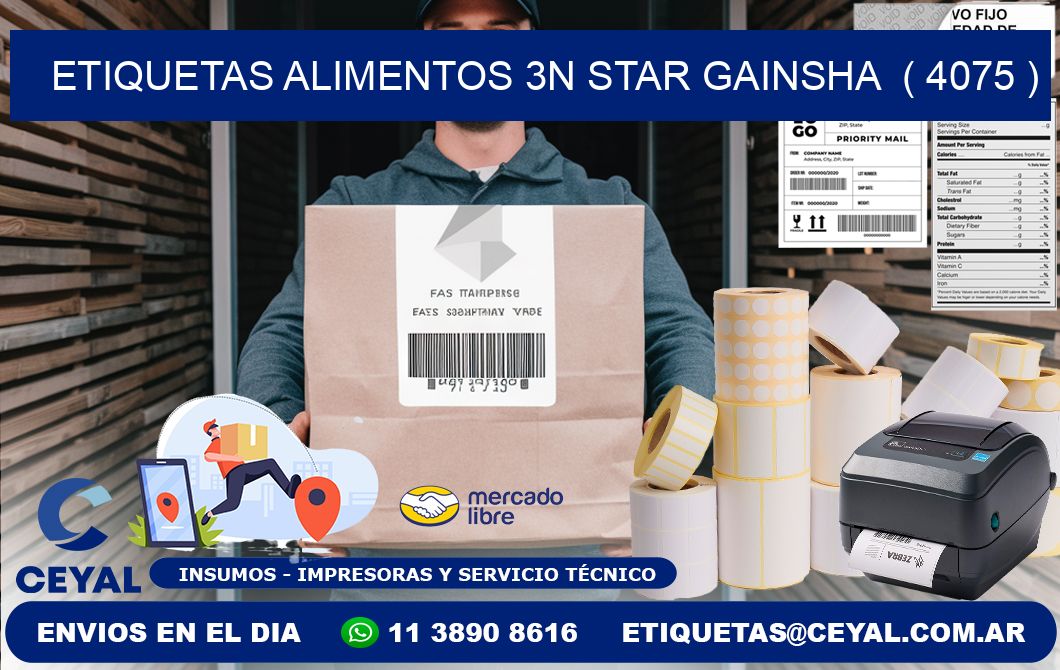 etiquetas alimentos 3n star gainsha  ( 4075 )