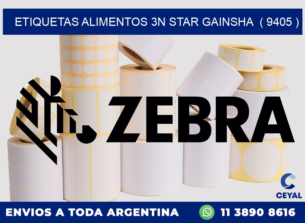 etiquetas alimentos 3n star gainsha  ( 9405 )