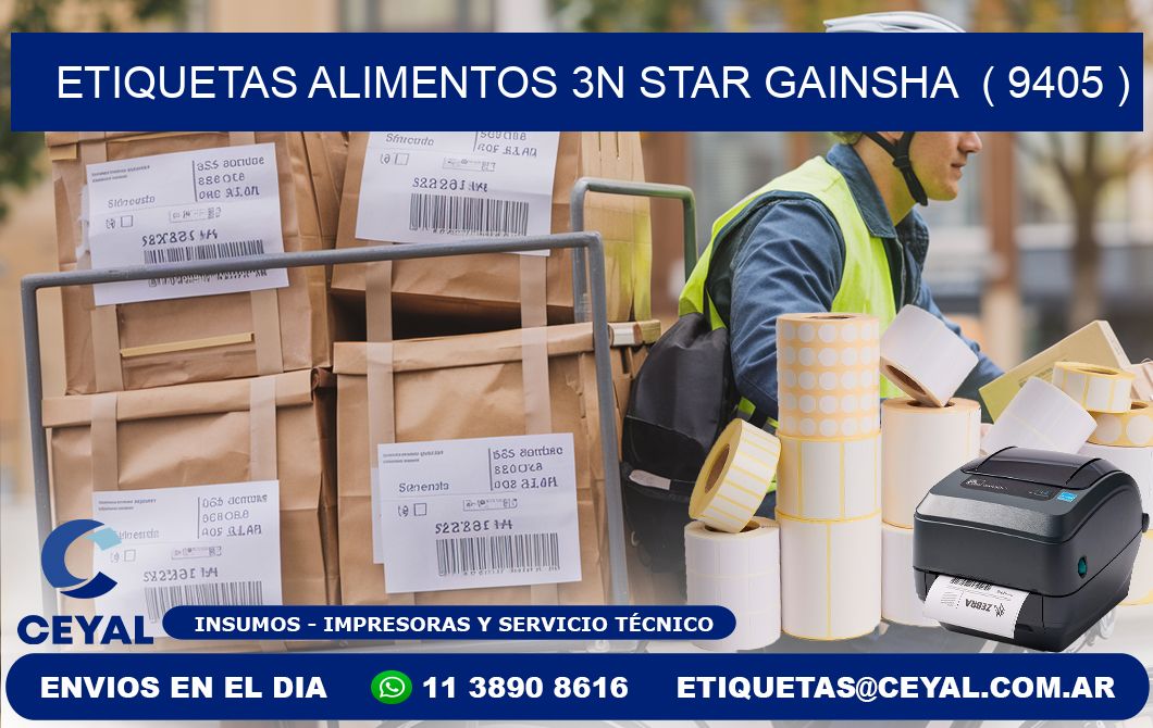 etiquetas alimentos 3n star gainsha  ( 9405 )