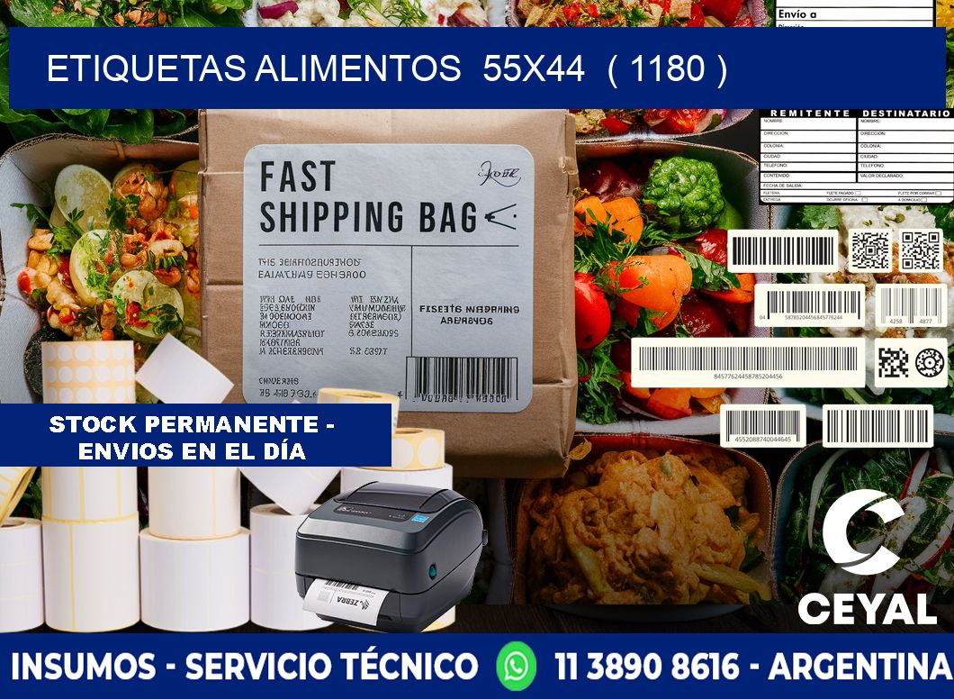 etiquetas alimentos  55x44  ( 1180 )