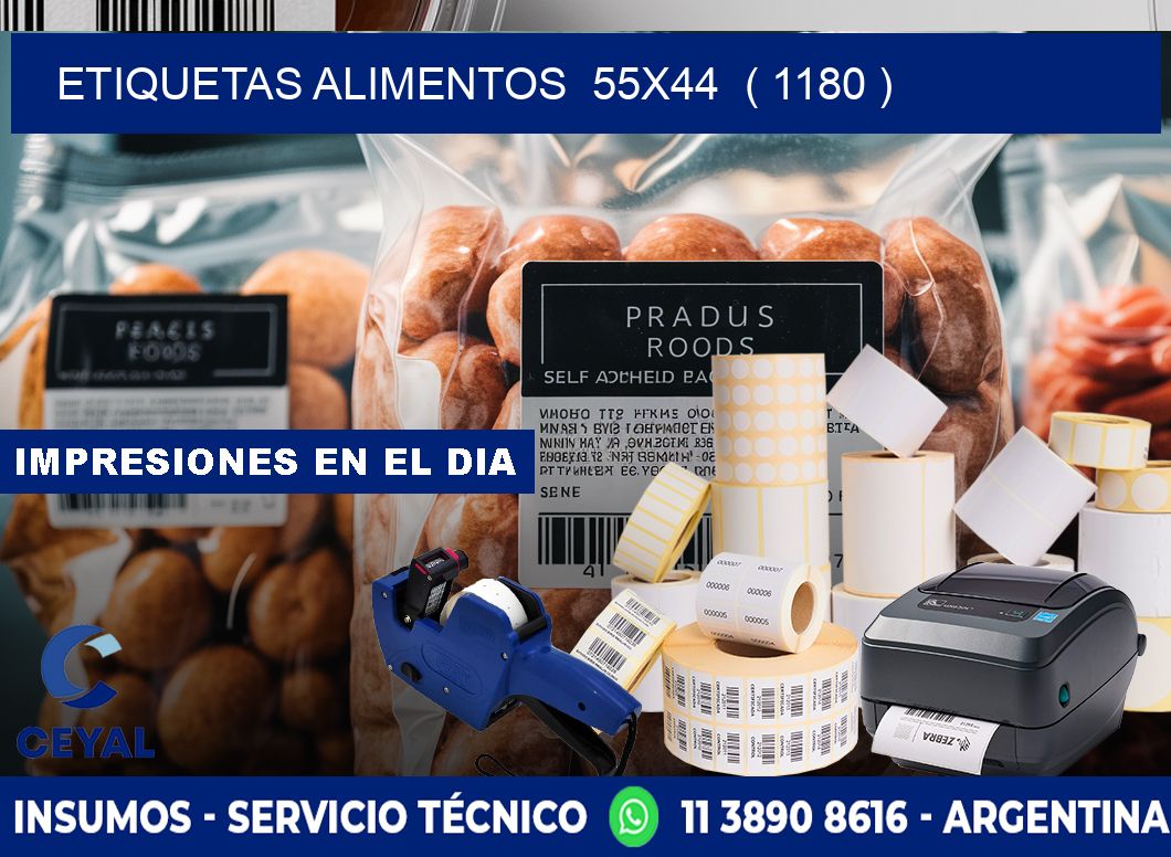 etiquetas alimentos  55x44  ( 1180 )