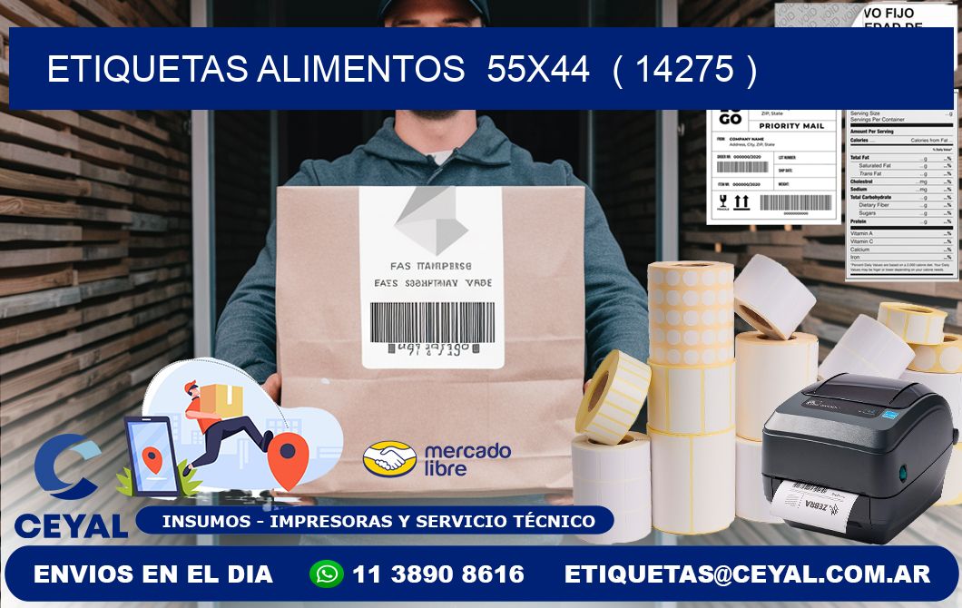 etiquetas alimentos  55x44  ( 14275 )