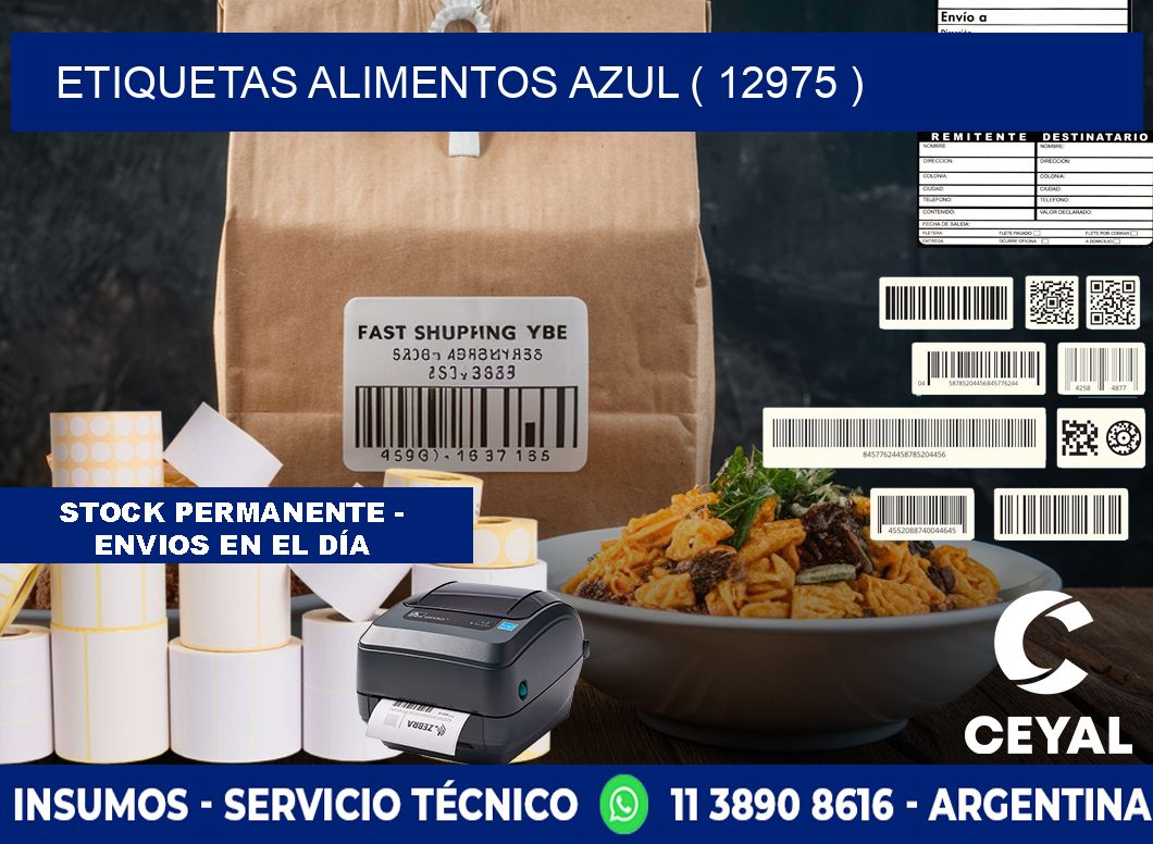 etiquetas alimentos azul ( 12975 )