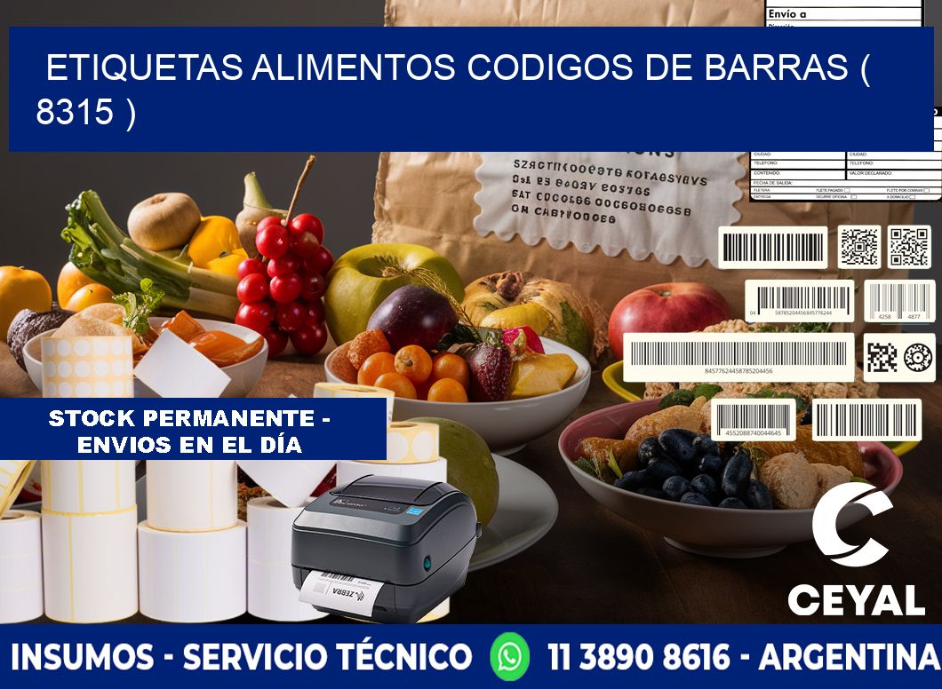 etiquetas alimentos codigos de barras ( 8315 )