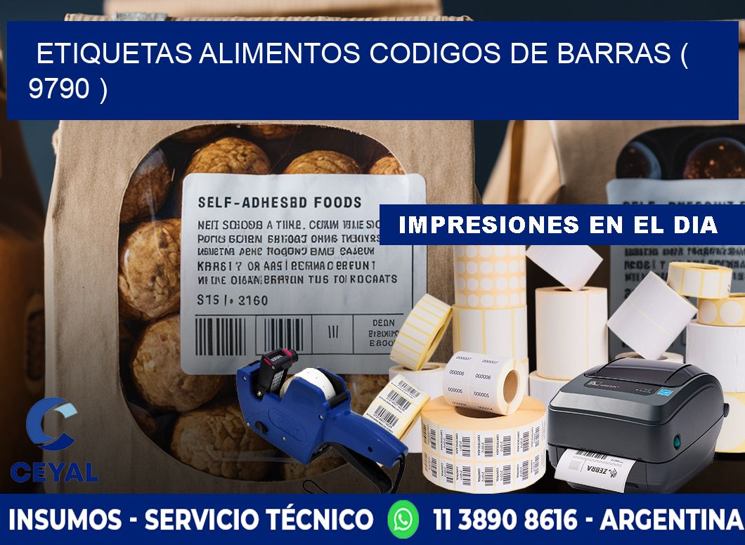 etiquetas alimentos codigos de barras ( 9790 )