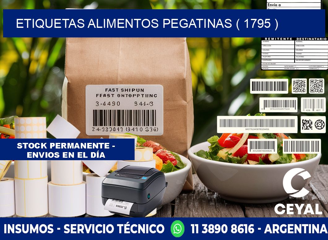 etiquetas alimentos pegatinas ( 1795 )