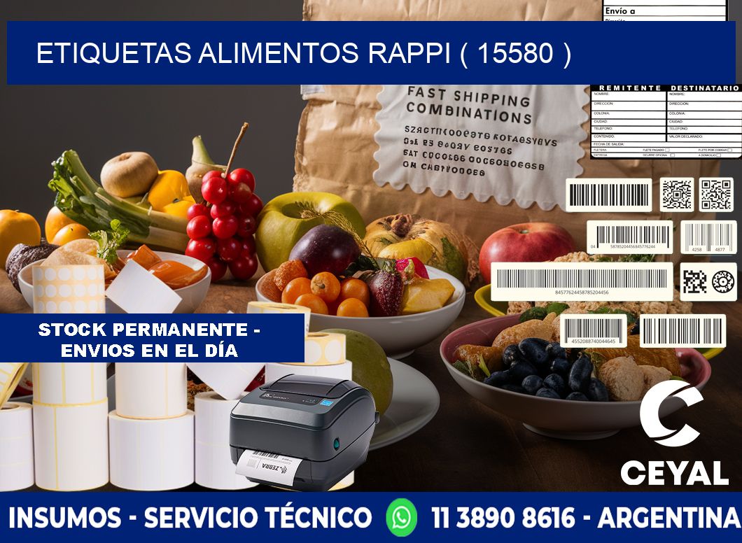 etiquetas alimentos rappi ( 15580 )