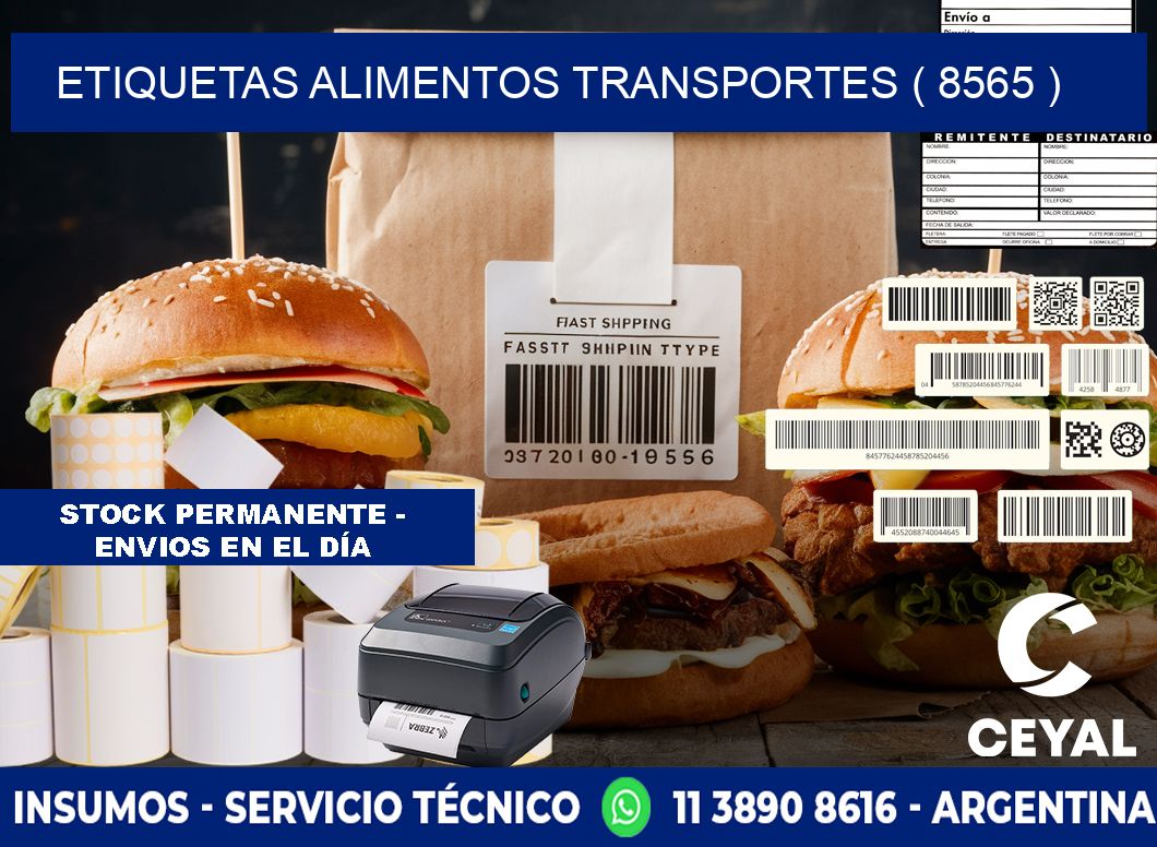 etiquetas alimentos transportes ( 8565 )