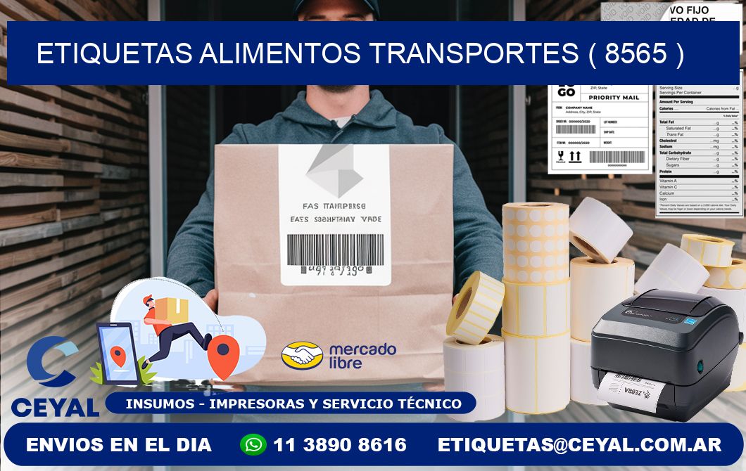 etiquetas alimentos transportes ( 8565 )