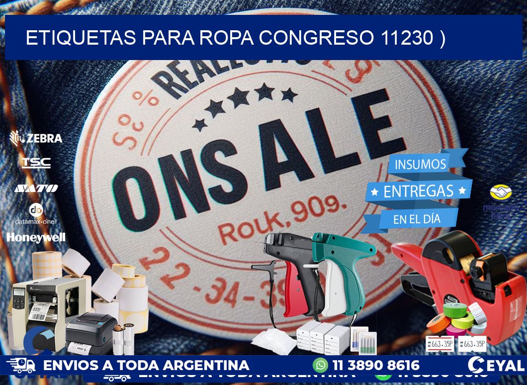 etiquetas para ropa congreso 11230 )