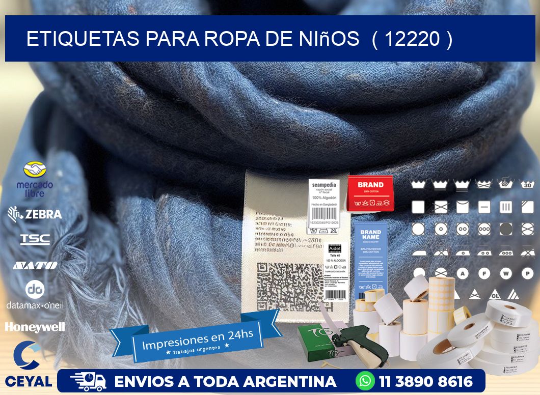 etiquetas para ropa de niños  ( 12220 )