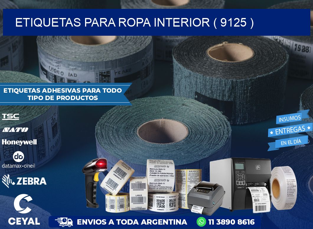 etiquetas para ropa interior ( 9125 )