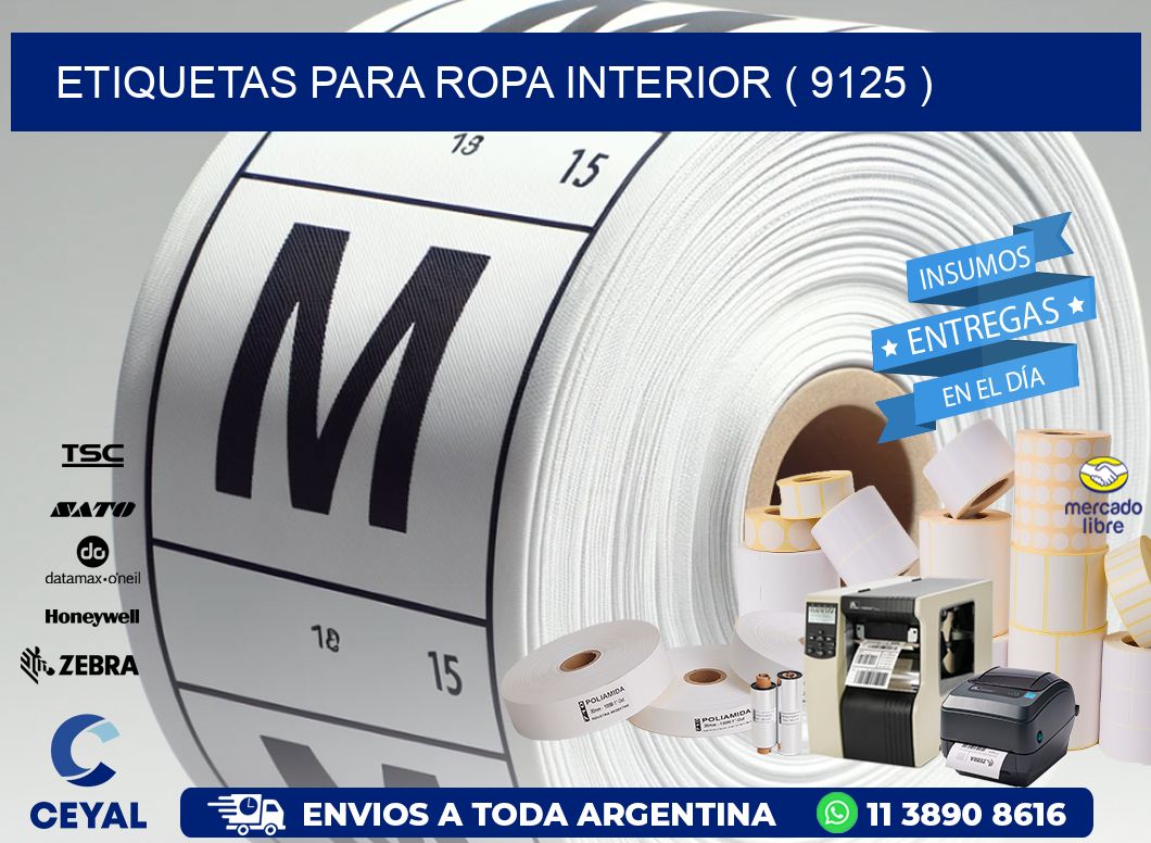 etiquetas para ropa interior ( 9125 )