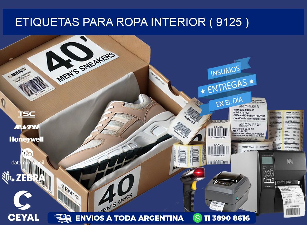 etiquetas para ropa interior ( 9125 )