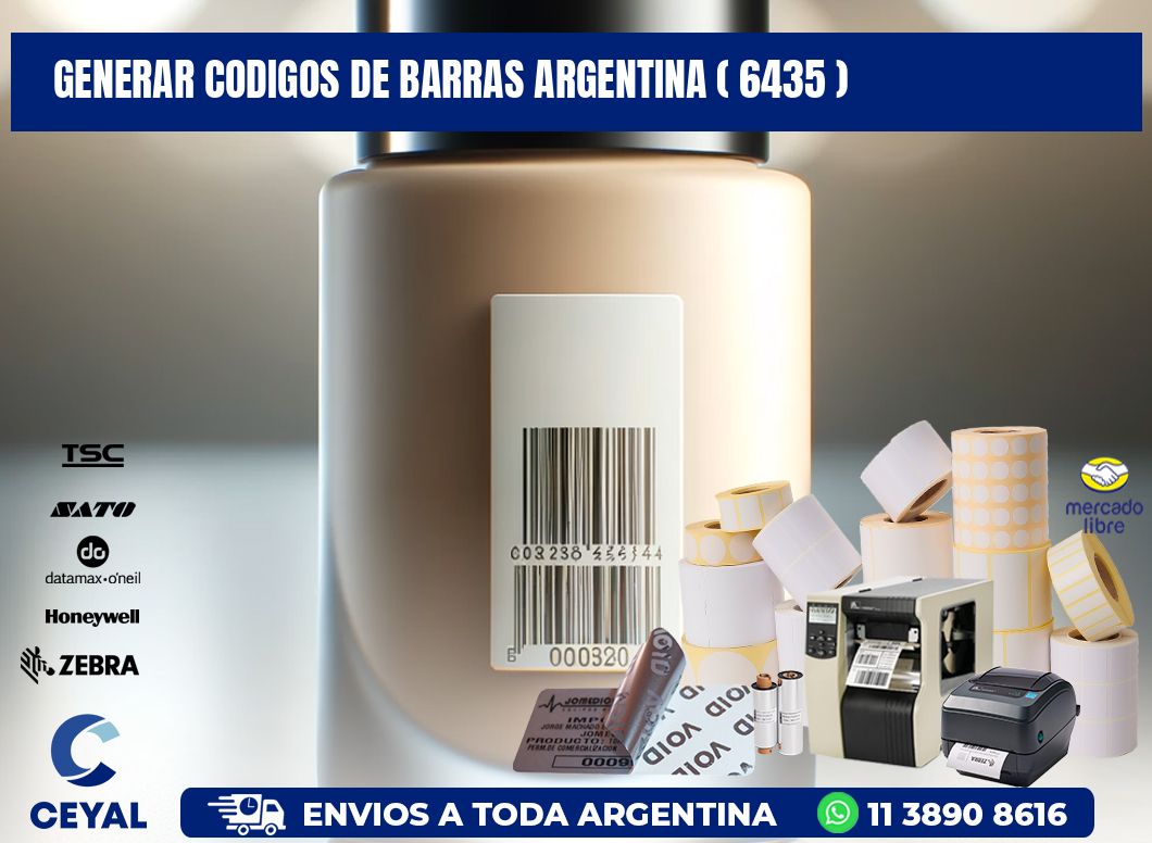 generar codigos de barras argentina ( 6435 )