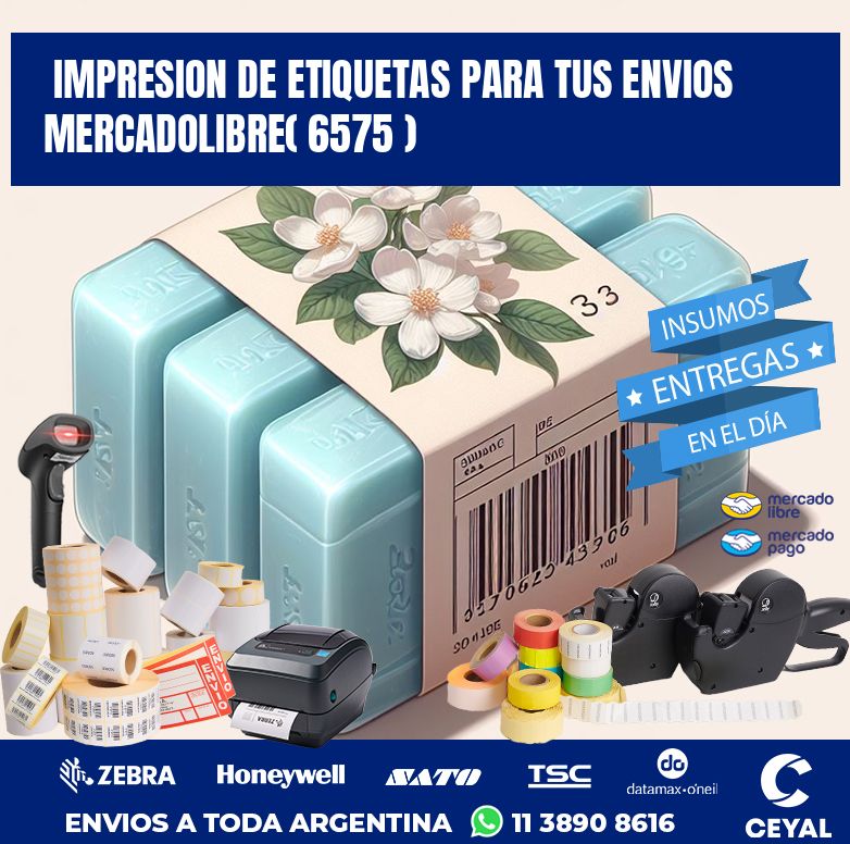 impresion de etiquetas para tus envios mercadolibre( 6575 )