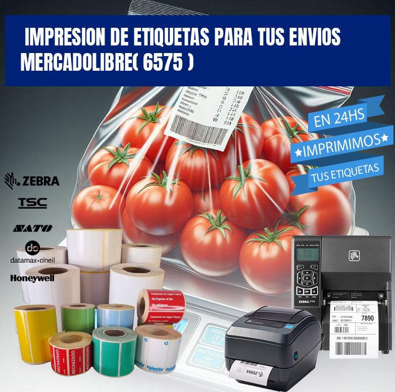 impresion de etiquetas para tus envios mercadolibre( 6575 )