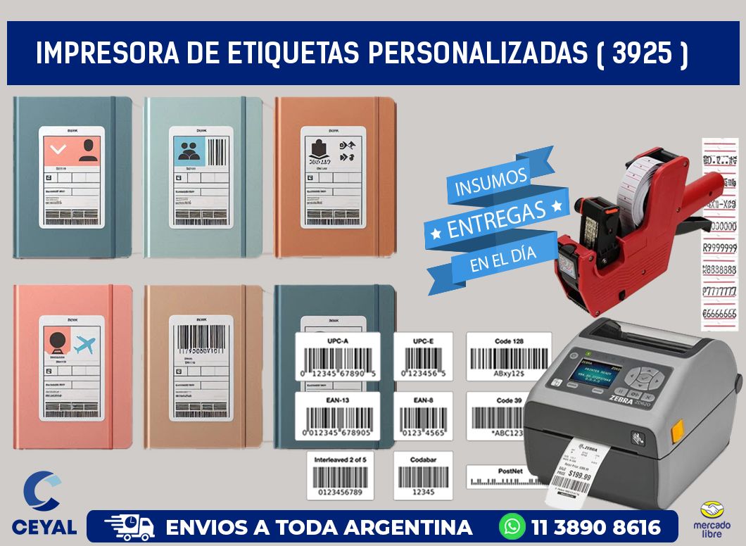 impresora de etiquetas personalizadas ( 3925 )