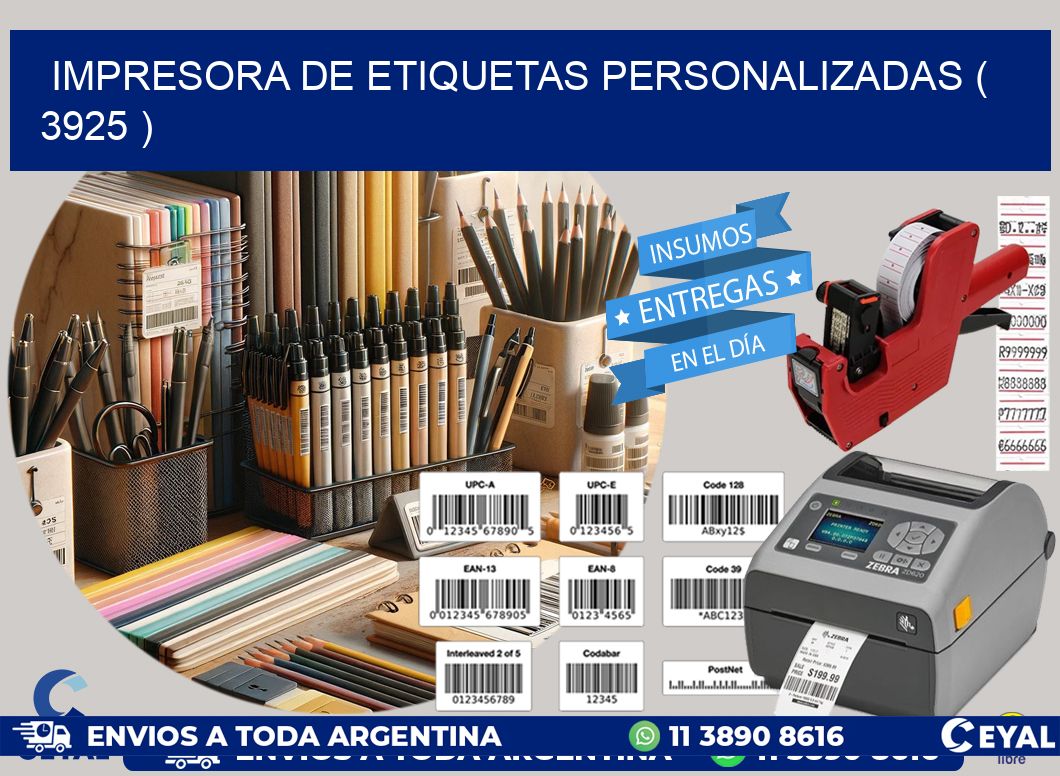 impresora de etiquetas personalizadas ( 3925 )