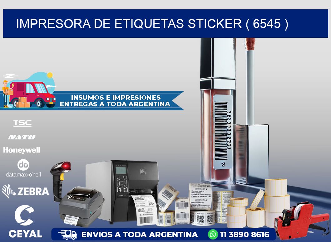 impresora de etiquetas sticker ( 6545 )