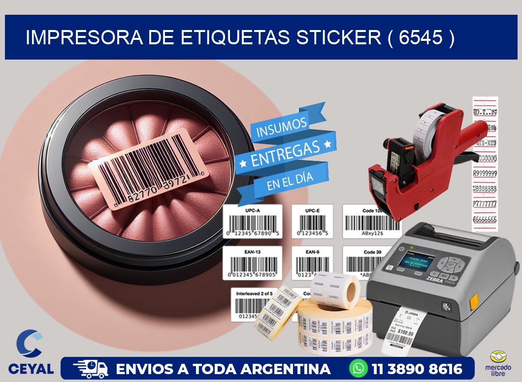 impresora de etiquetas sticker ( 6545 )