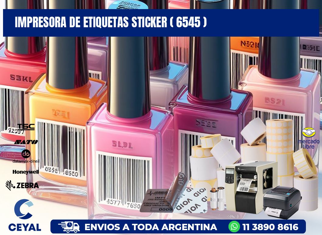 impresora de etiquetas sticker ( 6545 )