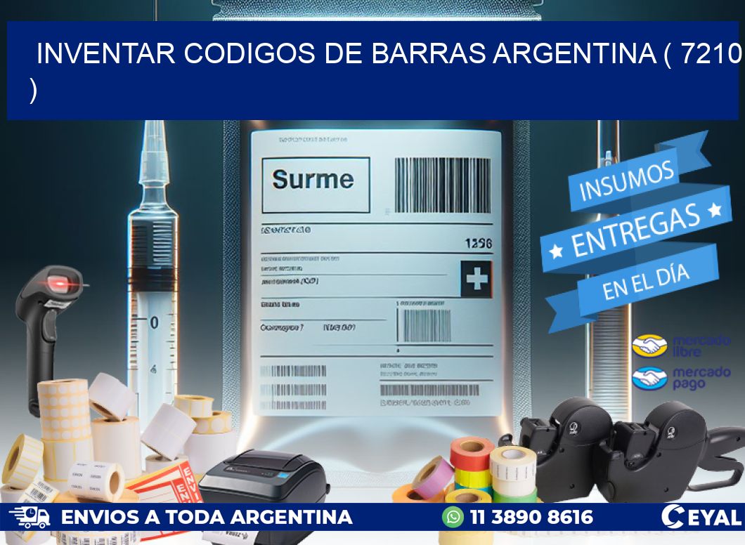 inventar codigos de barras argentina ( 7210 )