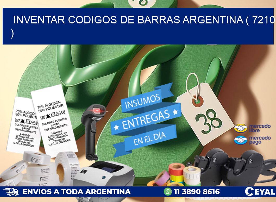 inventar codigos de barras argentina ( 7210 )