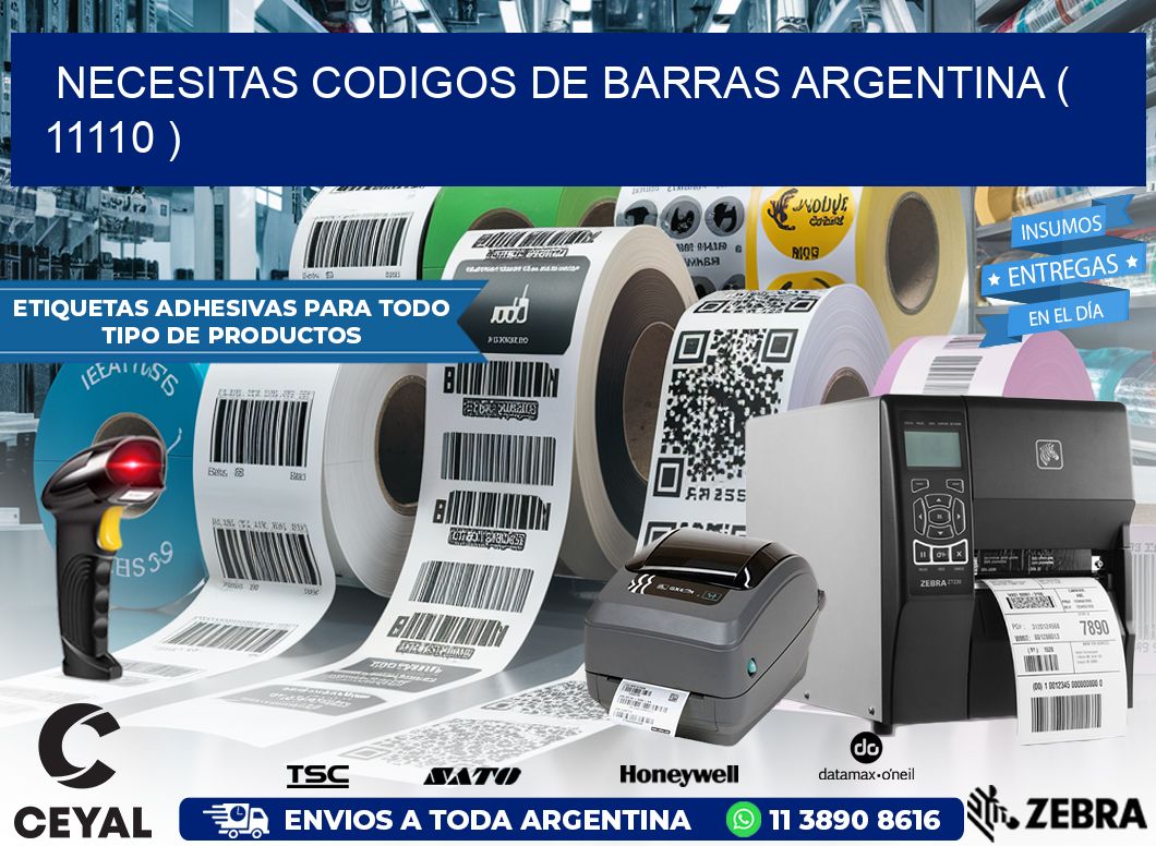 necesitas codigos de barras argentina ( 11110 )