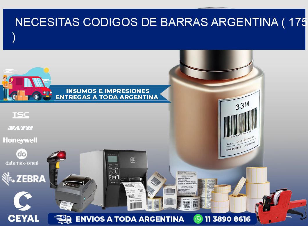 necesitas codigos de barras argentina ( 175 )