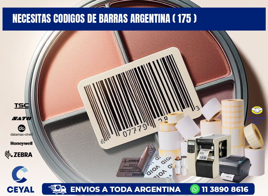 necesitas codigos de barras argentina ( 175 )