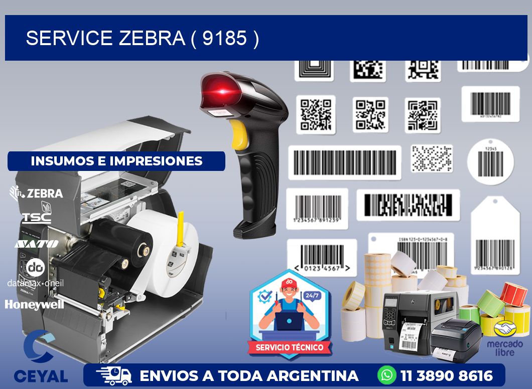 service zebra ( 9185 )