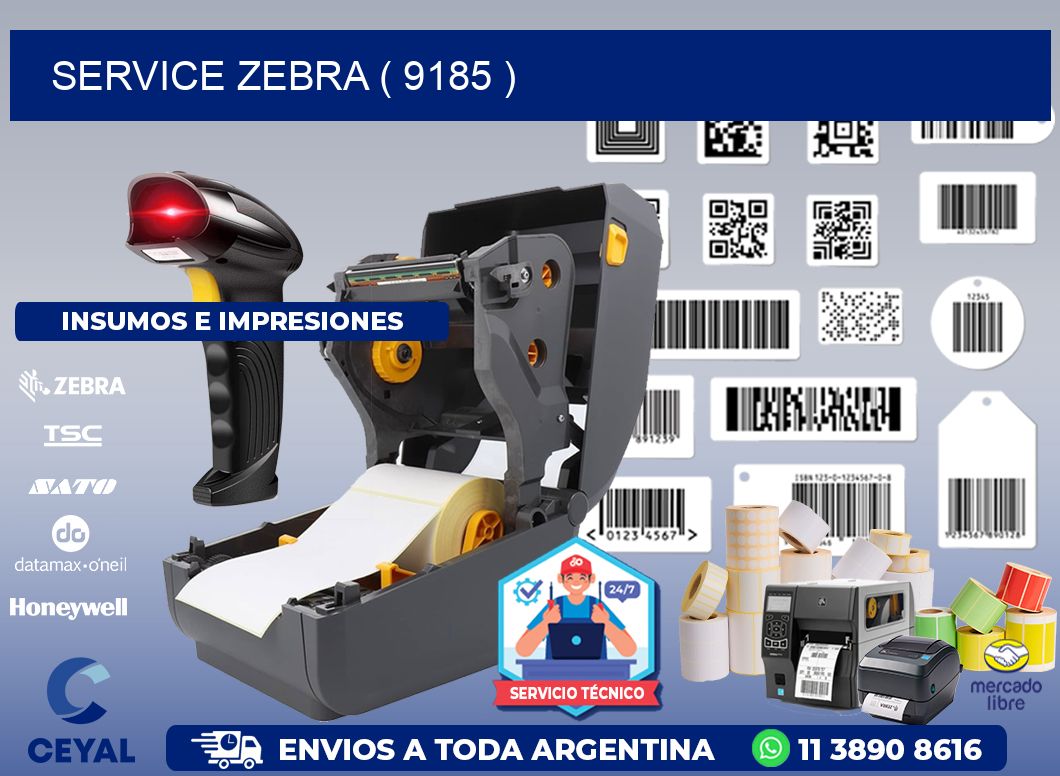 service zebra ( 9185 )