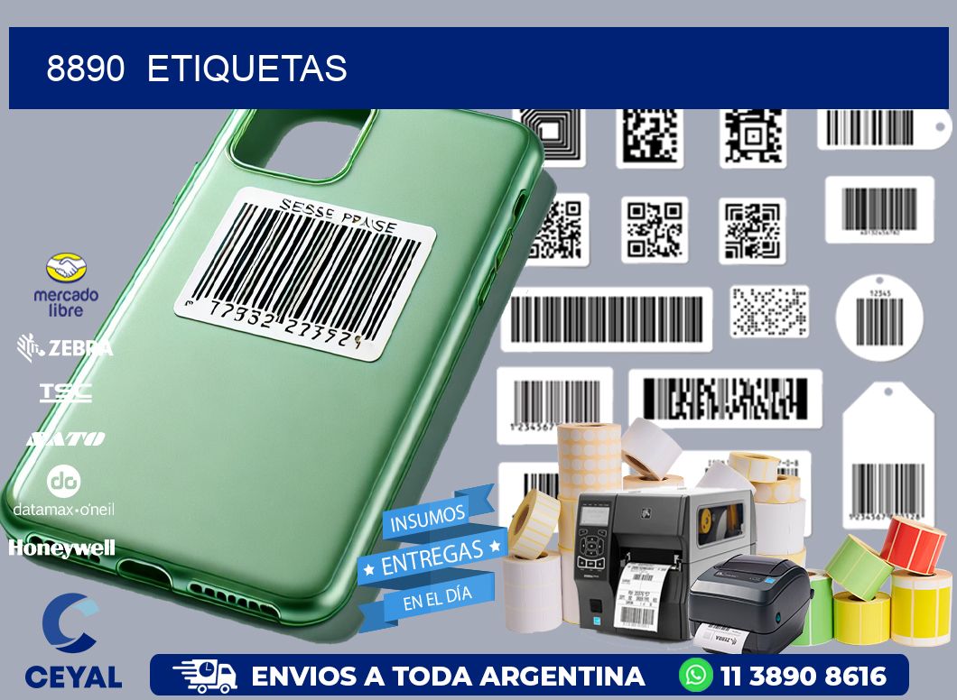 8890  ETIQUETAS