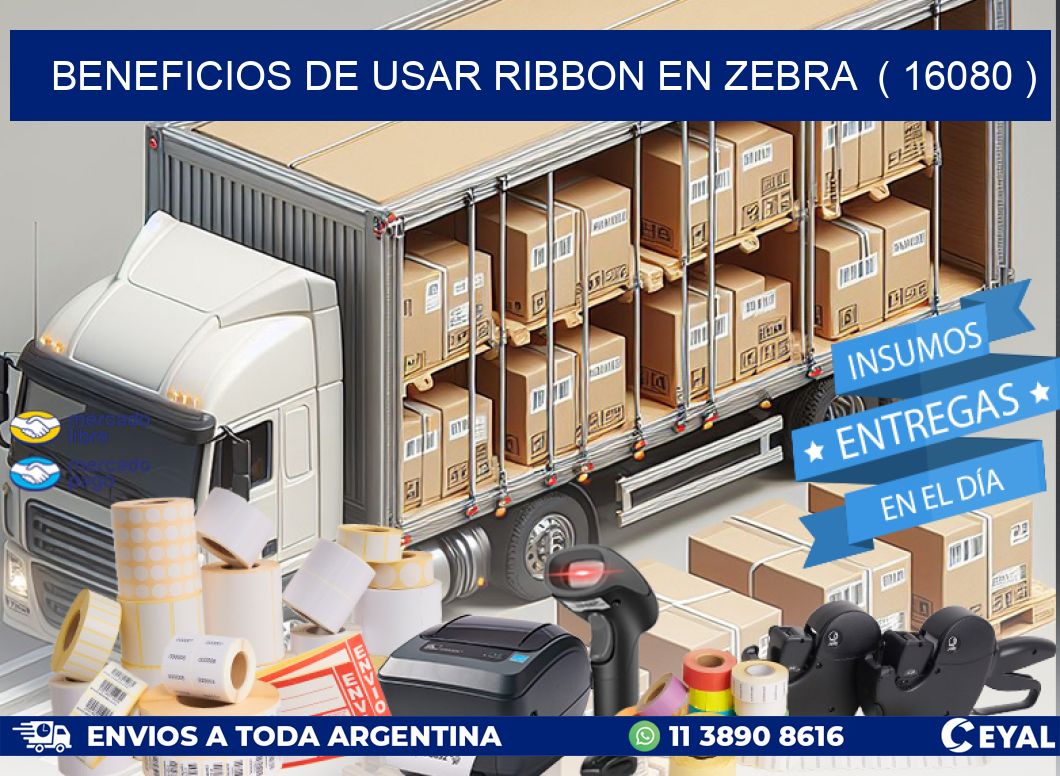 BENEFICIOS DE USAR RIBBON EN ZEBRA  ( 16080 )