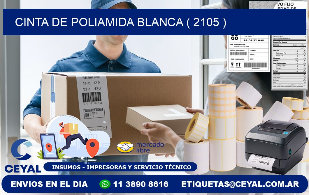 CINTA DE POLIAMIDA BLANCA ( 2105 )