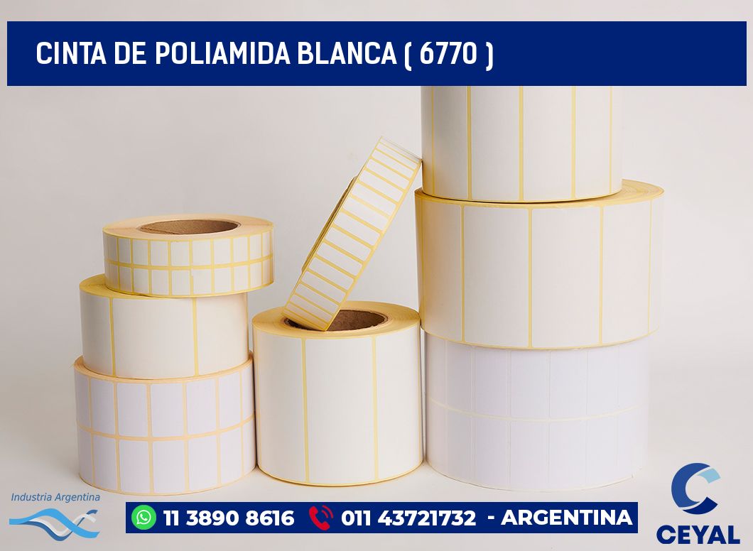 CINTA DE POLIAMIDA BLANCA ( 6770 )