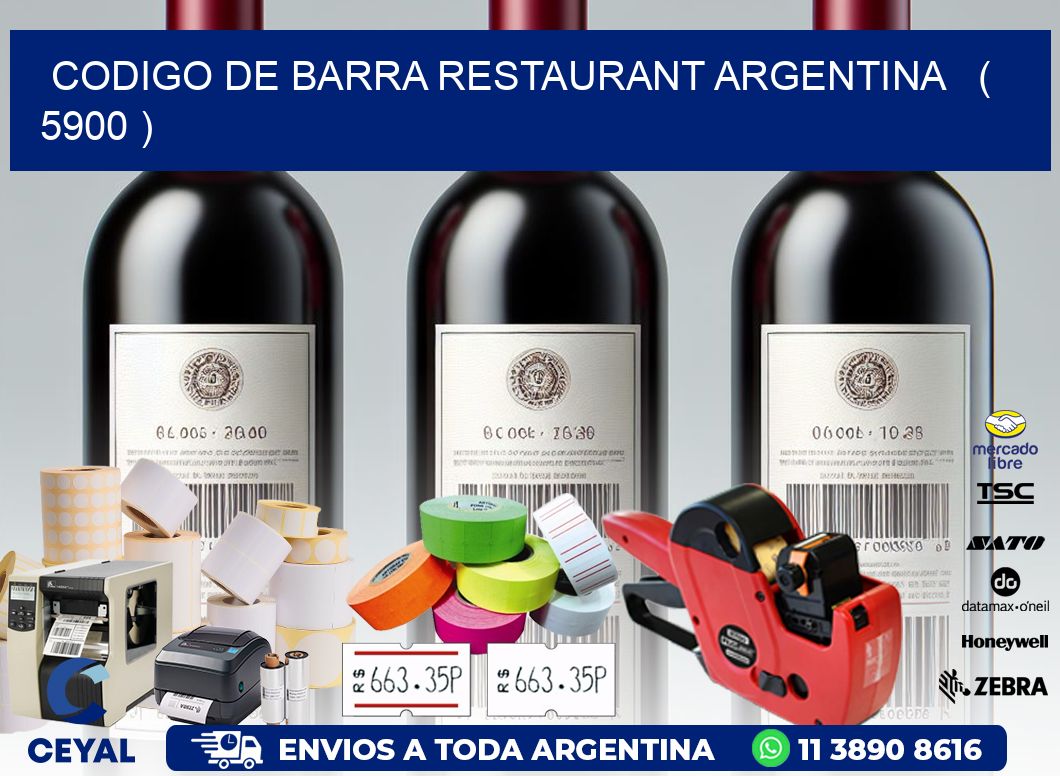 CODIGO DE BARRA RESTAURANT ARGENTINA   ( 5900 )