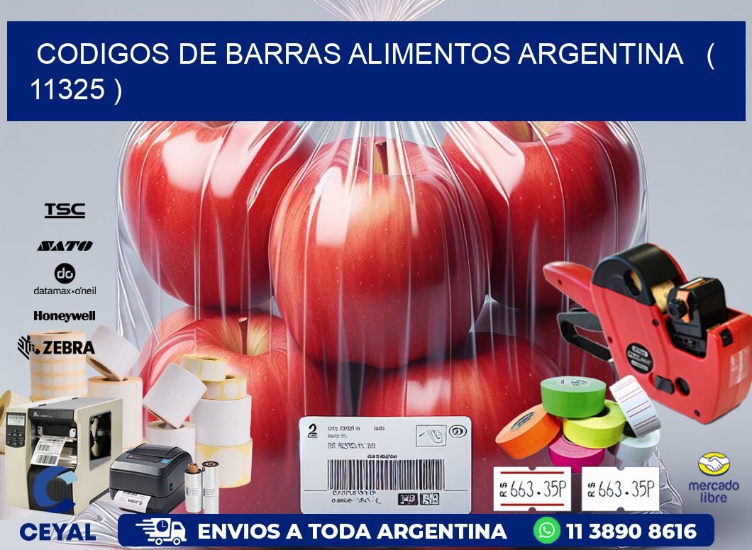 CODIGOS DE BARRAS ALIMENTOS ARGENTINA   ( 11325 )