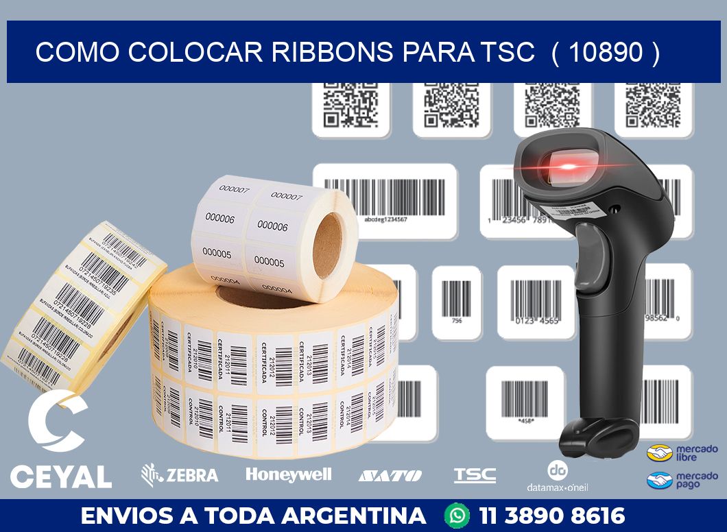 COMO COLOCAR RIBBONS PARA TSC  ( 10890 )