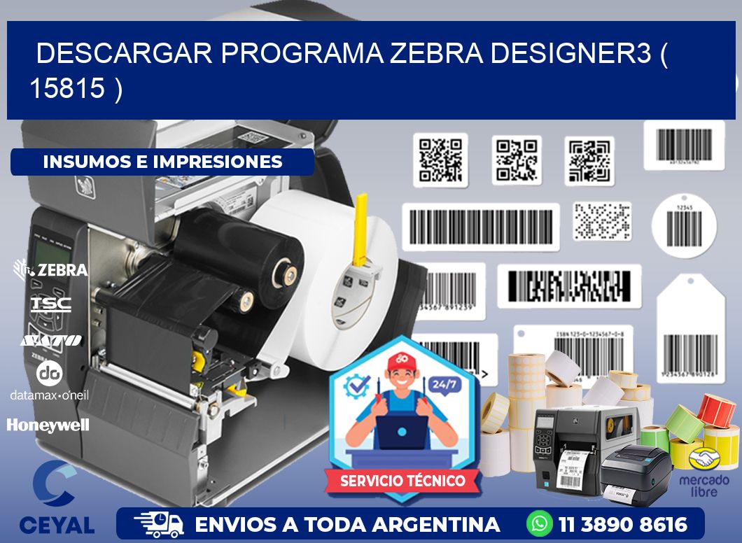 DESCARGAR PROGRAMA ZEBRA DESIGNER3 ( 15815 )