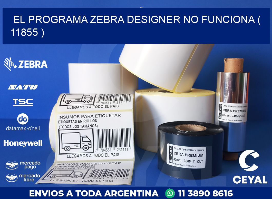 EL PROGRAMA ZEBRA DESIGNER NO FUNCIONA ( 11855 )