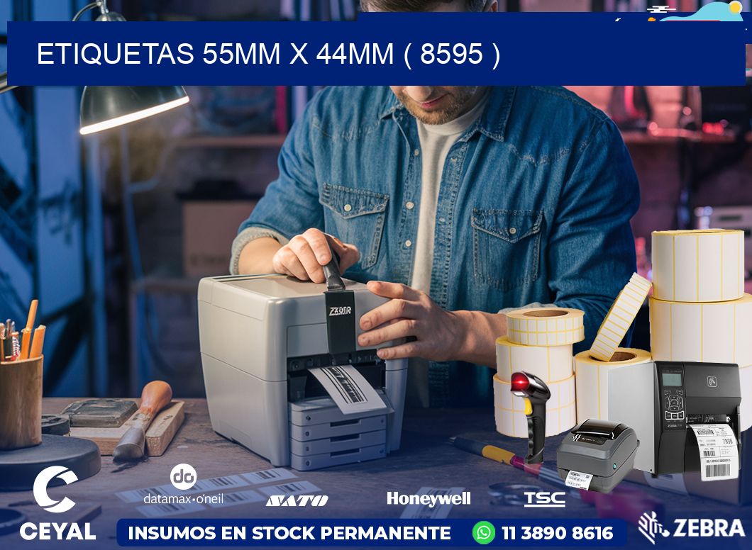 ETIQUETAS 55MM X 44MM ( 8595 )