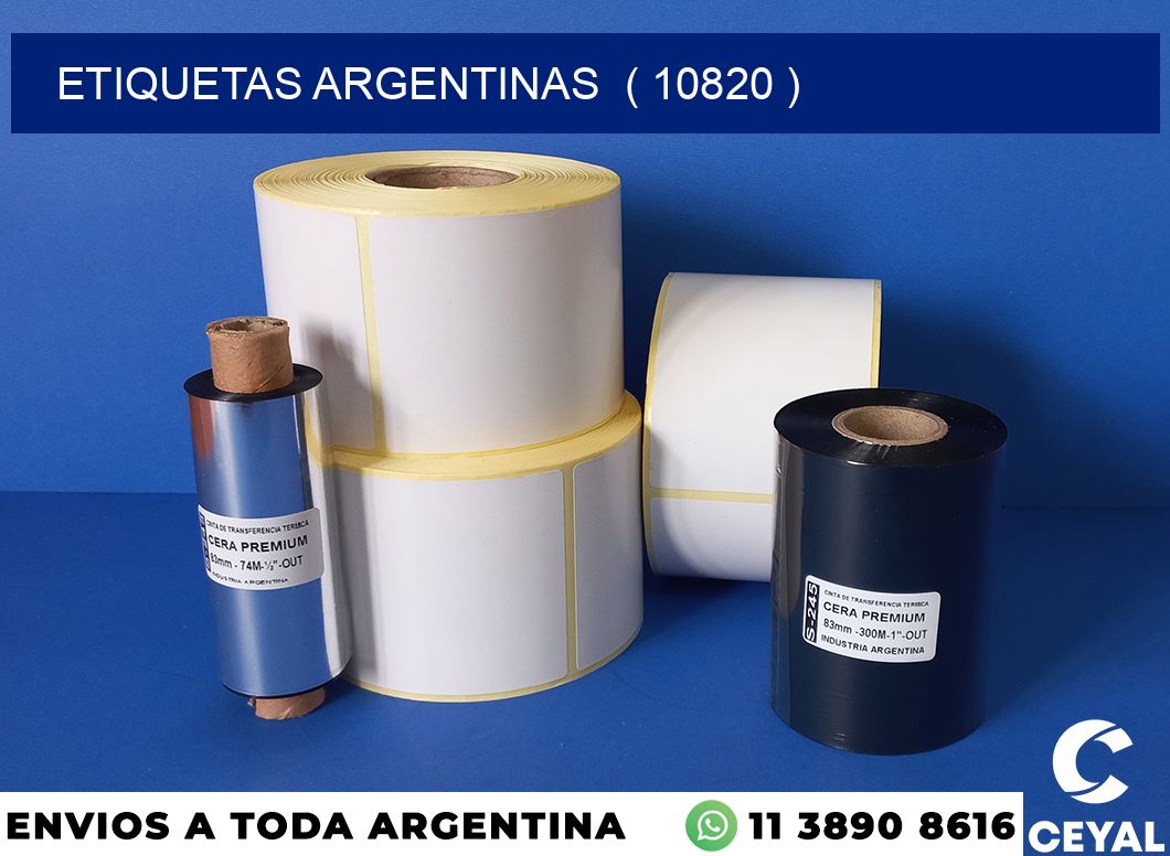 ETIQUETAS ARGENTINAS  ( 10820 )