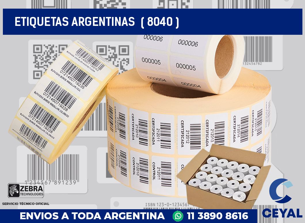 ETIQUETAS ARGENTINAS  ( 8040 )