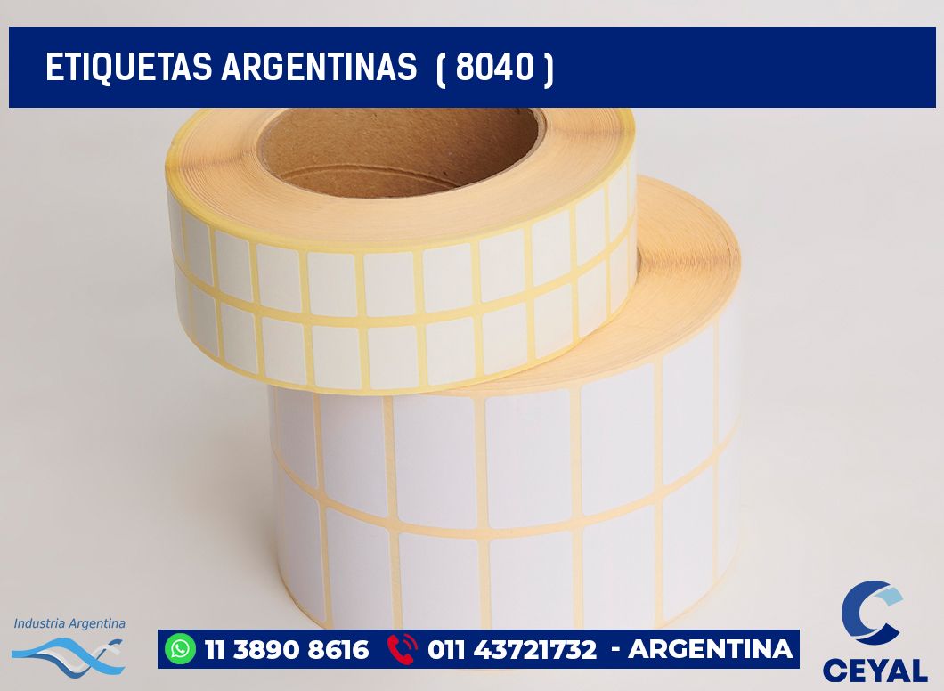 ETIQUETAS ARGENTINAS  ( 8040 )